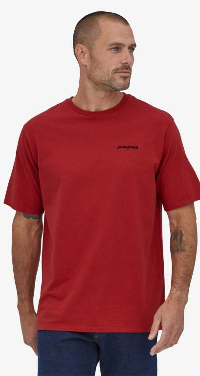 Responsibili-Tee® Patagonia P-6 Logo Responsibili-Â® Hombre Rojos | wmoOzlgS