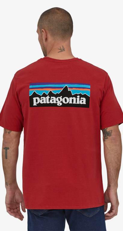 Responsibili-Tee® Patagonia P-6 Logo Responsibili-Â® Hombre Rojos | wmoOzlgS