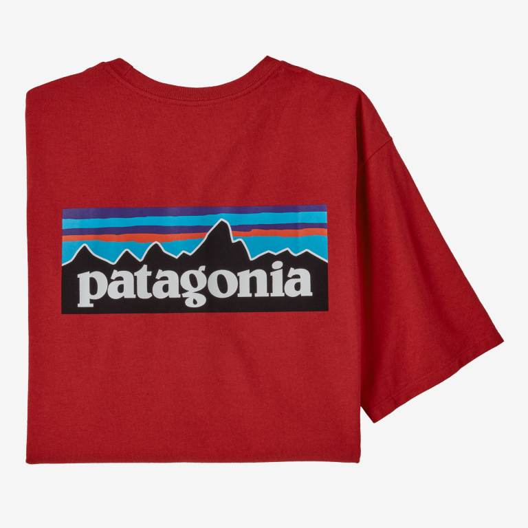 Responsibili-Tee® Patagonia P-6 Logo Responsibili-Â® Hombre Rojos | wmoOzlgS