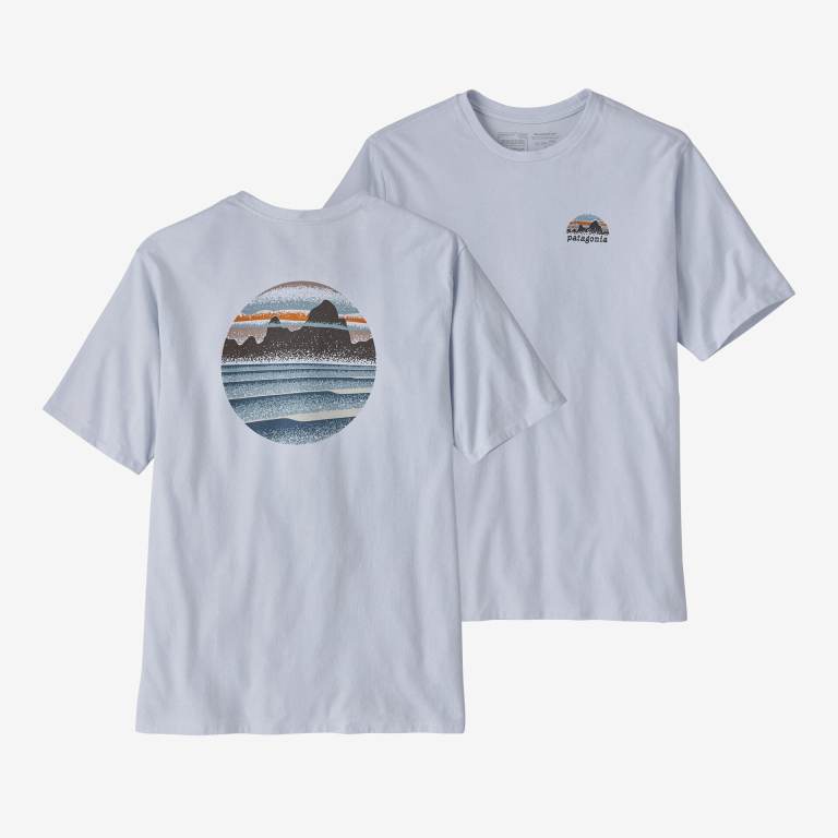 Responsibili-Tee® Patagonia Skyline Stencil Responsibili-Â® Hombre Blancos | zOVjsqut