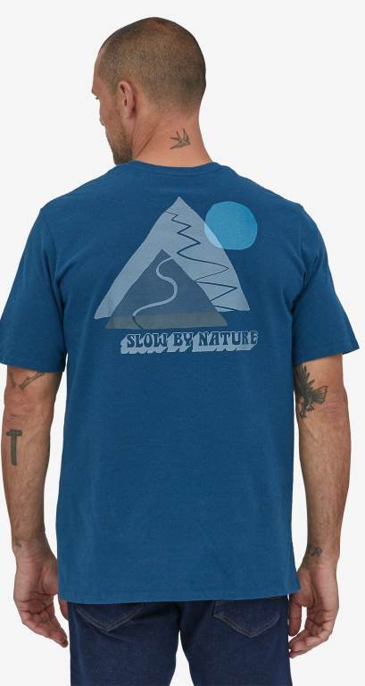 Responsibili-Tee® Patagonia Slow Going Responsibili-Â® Hombre Azules | OMyJz6gN