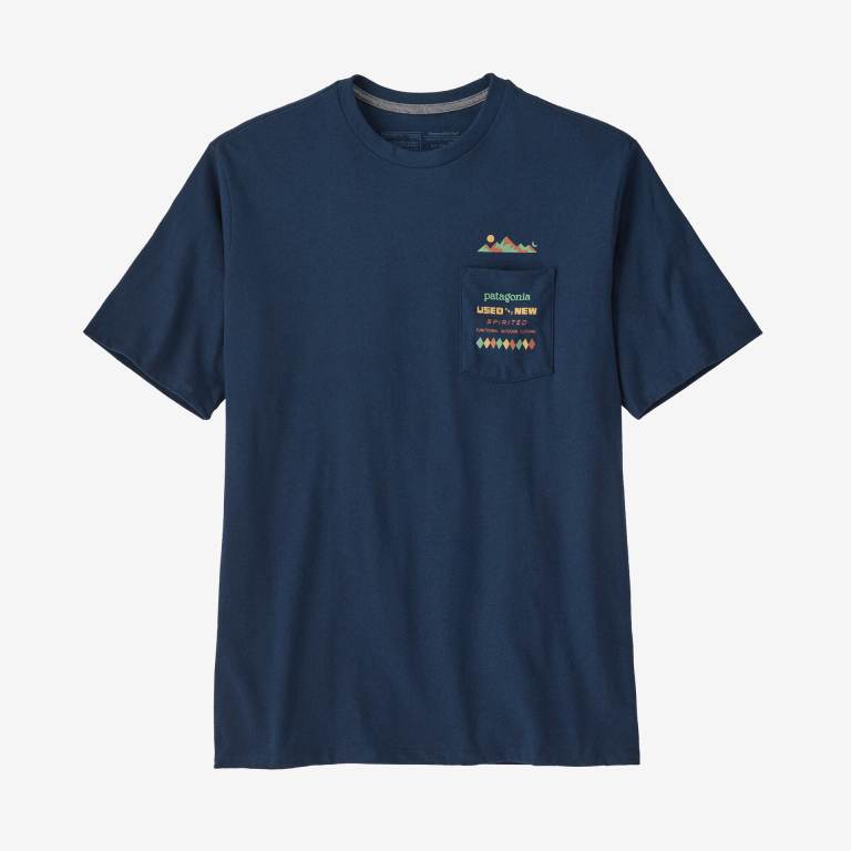 Responsibili-Tee® Patagonia Spirited Seasons Pocket Responsibili-Â® Hombre Azules | ArsKxLMe