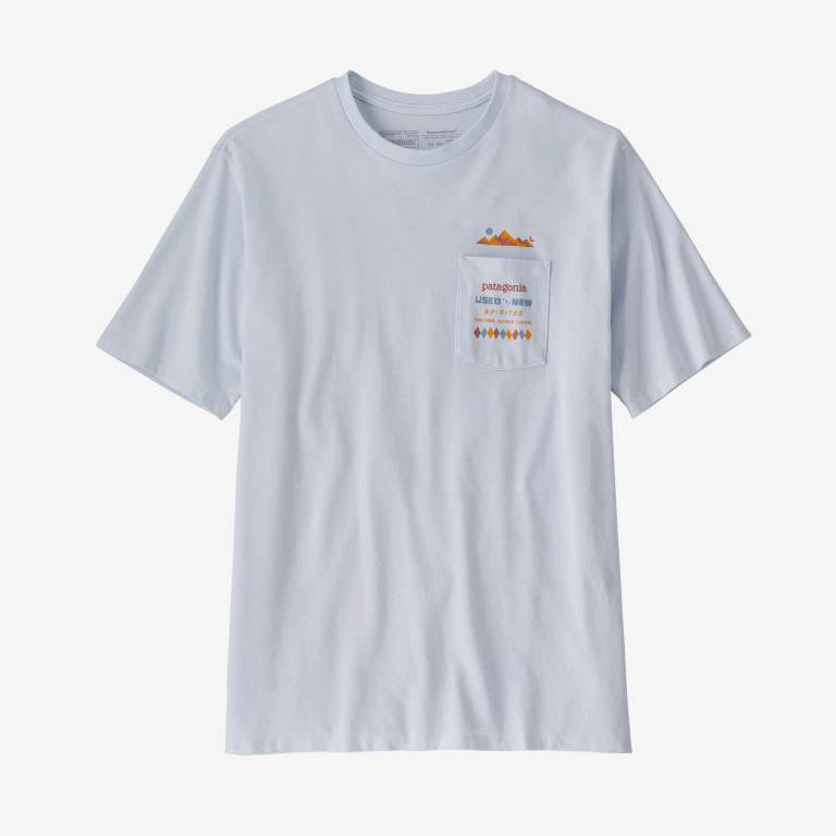 Responsibili-Tee® Patagonia Spirited Seasons Pocket Responsibili-Â® Hombre Blancos | d3sOgExy