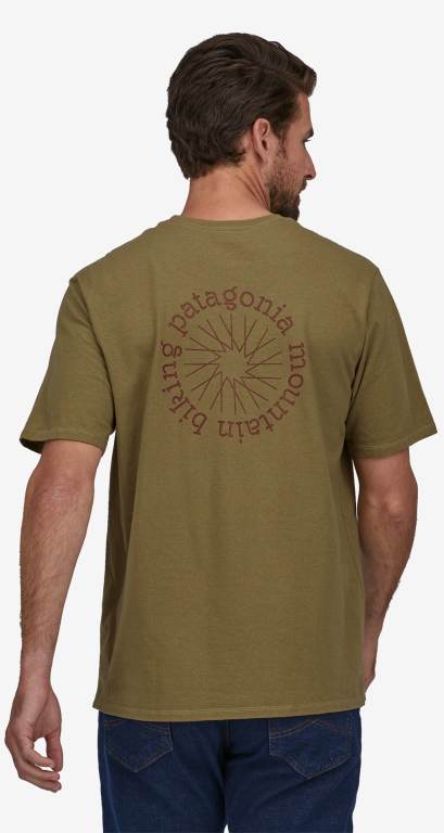 Responsibili-Tee® Patagonia Spoke Stencil Responsibili-Â® Hombre Kaki | c26r2hlF