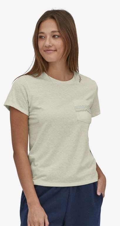 Responsibili-Tee® Patagonia Womenâ€™s Ridge Rise Stripe Pocket Responsibili-Â® Mujer Azul Marino | mzixREmH