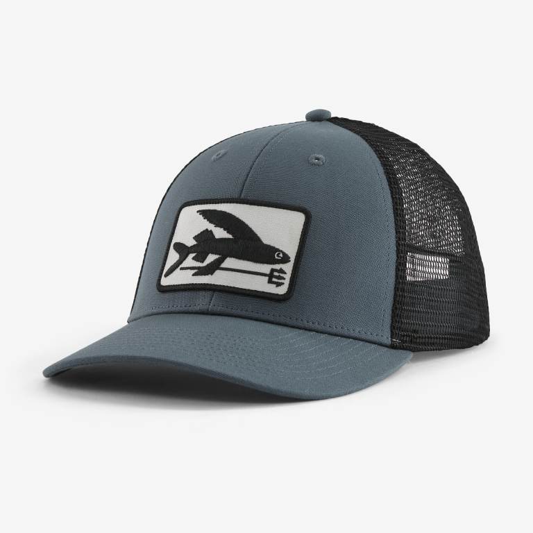 Sombreros Patagonia Flying Fish LoPro Trucker Unisex Grises | P1pQ61RX