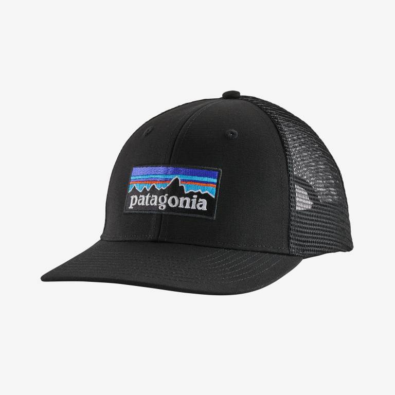 Sombreros Patagonia P-6 Logo Trucker Unisex Negros | GqG2ThIh