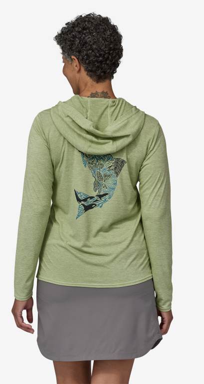 Sudadera Con Capucha Patagonia CapileneÂ® Cool Daily Estampados Mujer Verdes | 4syNiP3c