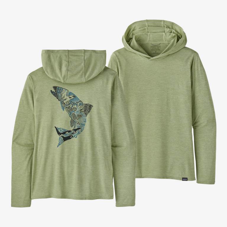 Sudadera Con Capucha Patagonia CapileneÂ® Cool Daily Estampados Mujer Verdes | 4syNiP3c