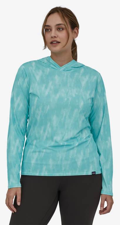 Sudadera Con Capucha Patagonia CapileneÂ® Cool Daily Estampados Mujer Verdes | 8KymyvSQ