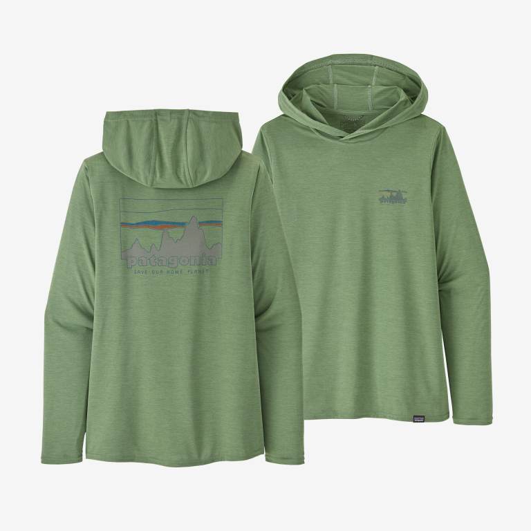 Sudadera Con Capucha Patagonia CapileneÂ® Cool Daily Estampados Mujer Verdes | 8KymyvSQ