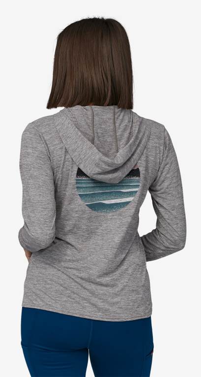 Sudadera Con Capucha Patagonia CapileneÂ® Cool Daily Estampados Mujer Stripes/Coral | ZbXNWlNV