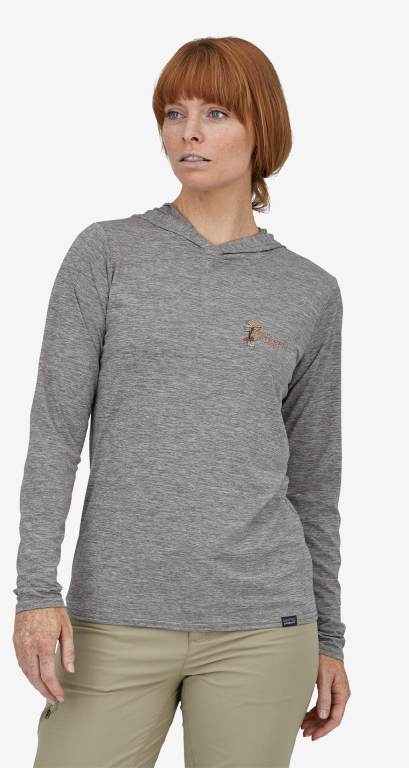 Sudadera Con Capucha Patagonia CapileneÂ® Cool Daily Estampados Mujer Grises | zHRqhvl2