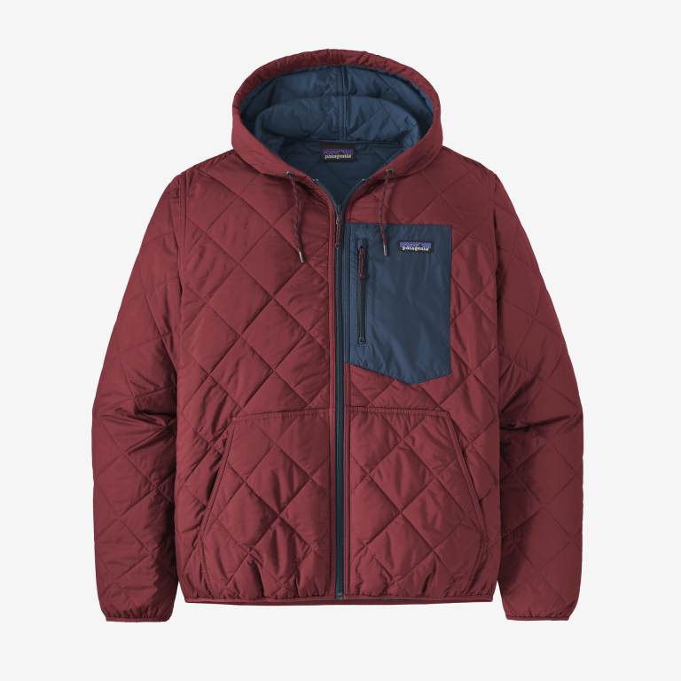 Sudadera Con Capucha Patagonia Diamond Acolchado Bomber Hombre Rojos | 5PwwynB7