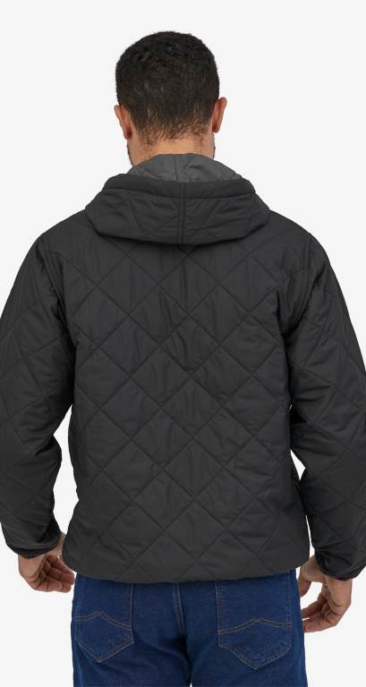 Sudadera Con Capucha Patagonia Diamond Acolchado Bomber Hombre Negros | bevEG2Q8