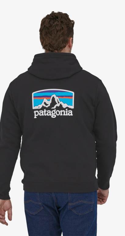 Sudadera Con Capucha Patagonia Fitz Roy Horizons Uprisal Unisex Negros | 8yaIusPW