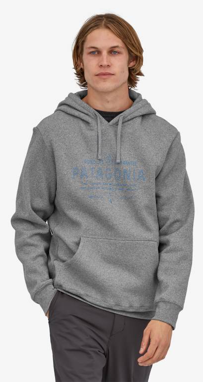 Sudadera Con Capucha Patagonia Forge Mark Uprisal Unisex Negros | 1jNqtxKe