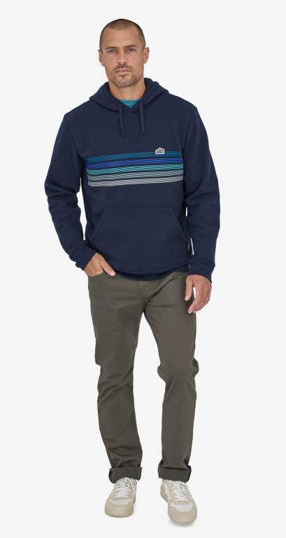 Sudadera Con Capucha Patagonia Line Logo Ridge Stripe Uprisal Unisex Azul Marino | ogmQVqTJ