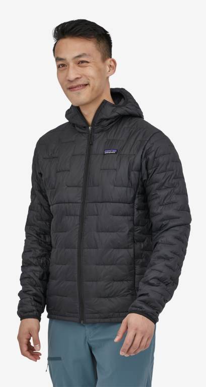 Sudadera Con Capucha Patagonia Micro PuffÂ® Insulated Hombre Negros | l5SOufdX