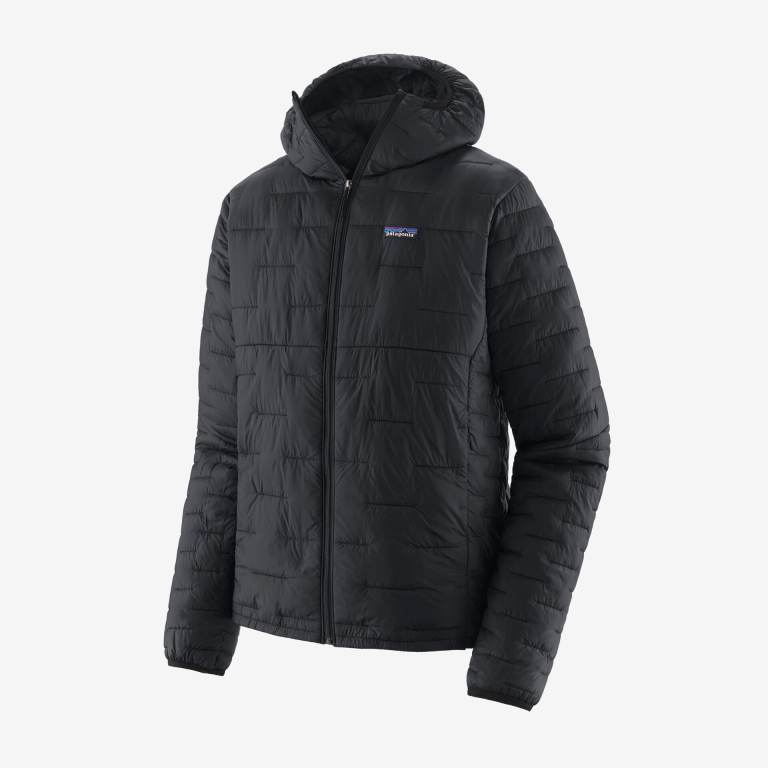 Sudadera Con Capucha Patagonia Micro PuffÂ® Insulated Hombre Negros | l5SOufdX