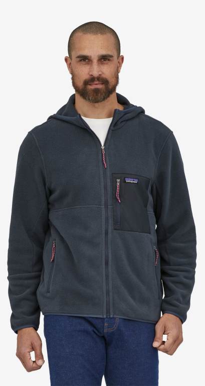 Sudadera Con Capucha Patagonia Microdini Hombre Blue/Brown | 32iO0hbJ