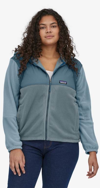 Sudadera Con Capucha Patagonia Microdini Mujer Grises | w7rsa5Pw