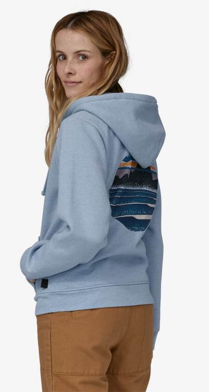 Sudadera Con Capucha Patagonia Skyline Stencil Uprisal Full-Zip Unisex Azules | RcA4pV7s