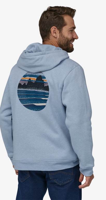 Sudadera Con Capucha Patagonia Skyline Stencil Uprisal Full-Zip Unisex Azules | RcA4pV7s