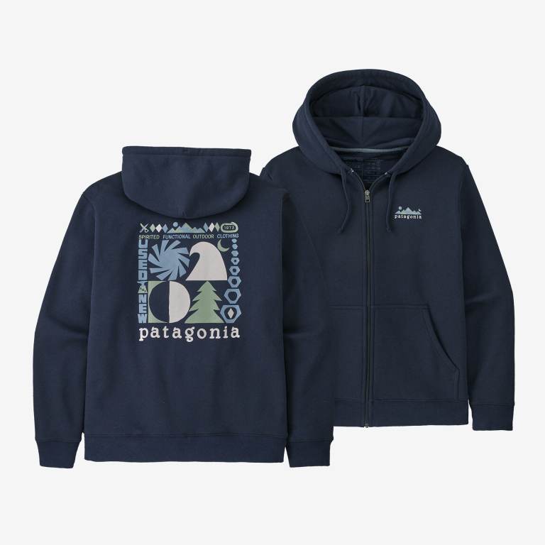 Sudadera Con Capucha Patagonia Spirited Seasons Uprisal Full-Zip Unisex Azul Marino | CbonVGvd