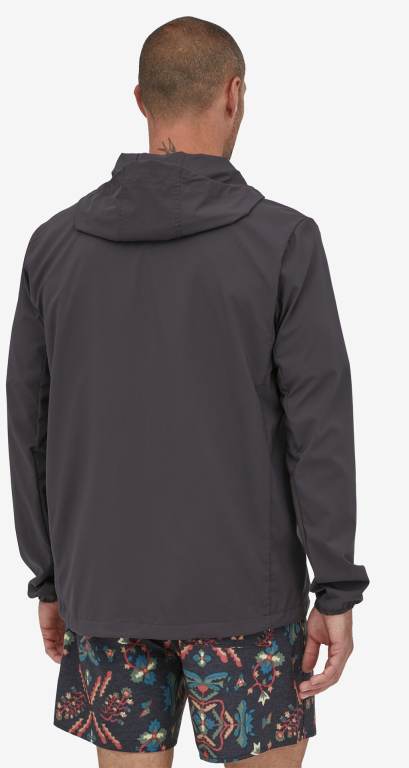 Sudadera Con Capucha Patagonia Stretch Terre Planing Sun UPF Hombre Negros | imVaRVGF