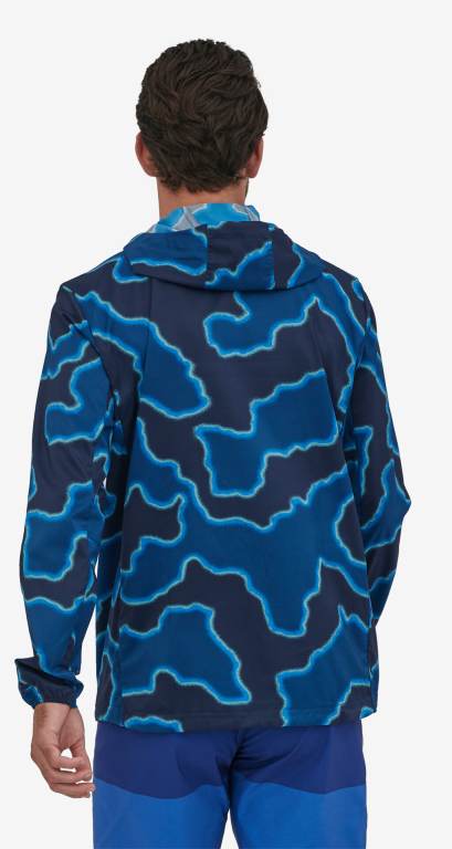 Sudadera Con Capucha Patagonia Stretch Terre Planing Sun UPF Hombre Grises Azules | lP1IcALO