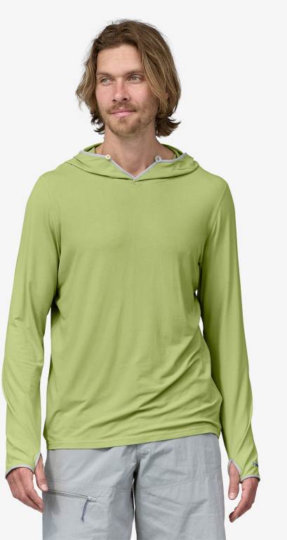 Sudadera Con Capucha Patagonia Tropic Comodidad Natural Sun UPF Hombre Verdes | Q32192or