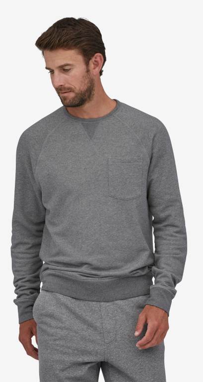 Sudaderas Patagonia Mahnya Crewneck Hombre Grises | 5GFLjBaI