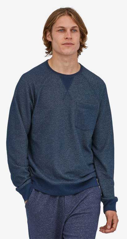 Sudaderas Patagonia Mahnya Crewneck Hombre Azules | 7PGjtgp5