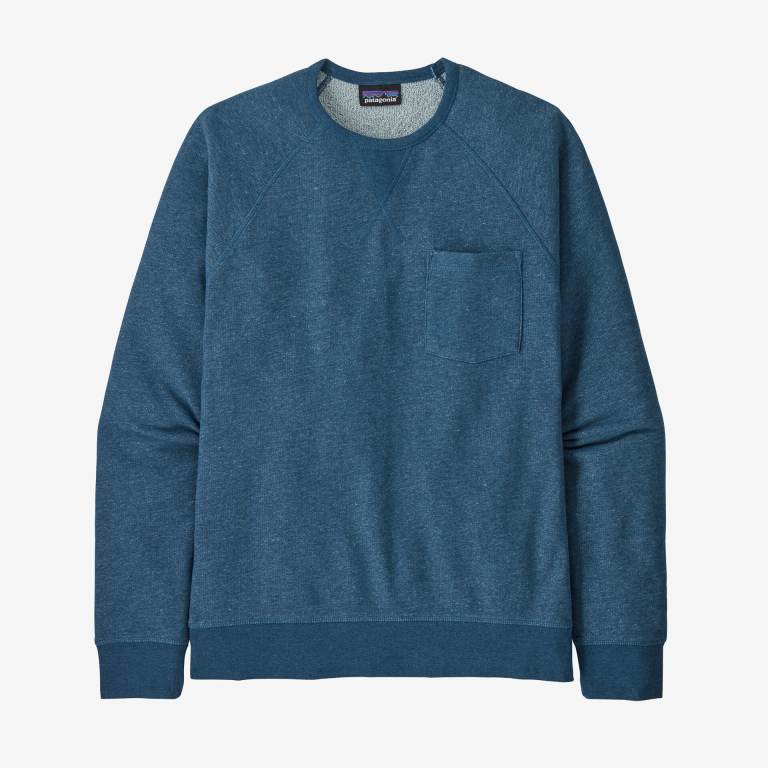 Sudaderas Patagonia Mahnya Crewneck Hombre Azules | 7PGjtgp5