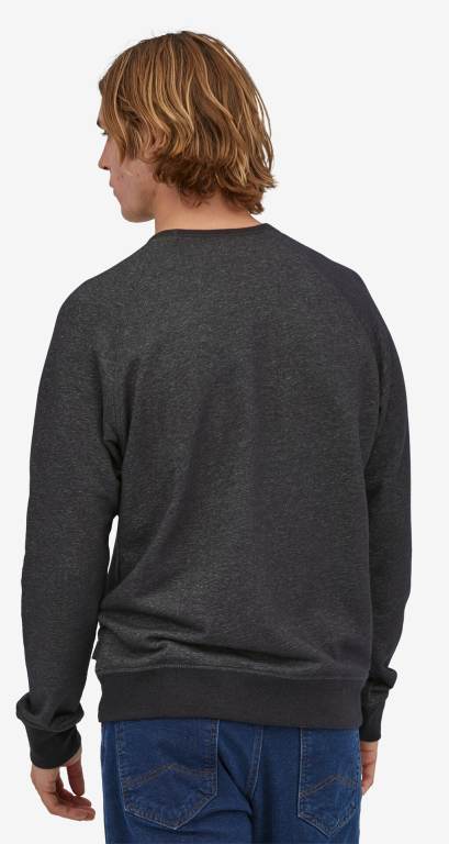 Sudaderas Patagonia Mahnya Crewneck Hombre Negros | bvurHWNY