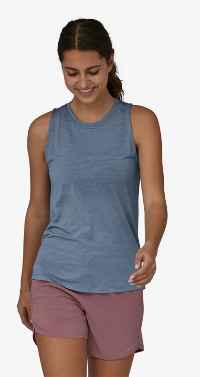 Tank Top Patagonia CapileneÂ® Cool Merino Mujer Grises Claro | dOmb91g0