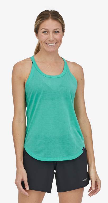 Tank Top Patagonia CapileneÂ® Cool Trail Mujer Turquesa | Wfr3iSQs