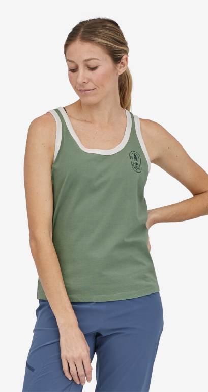 Tank Top Patagonia Clean Climb Bloom Regenerative Organic Certifiedâ„¢ Algodon Mujer Verdes | TIrtH7w2