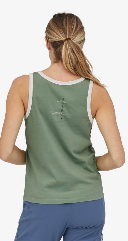 Tank Top Patagonia Clean Climb Bloom Regenerative Organic Certifiedâ„¢ Algodon Mujer Verdes | TIrtH7w2