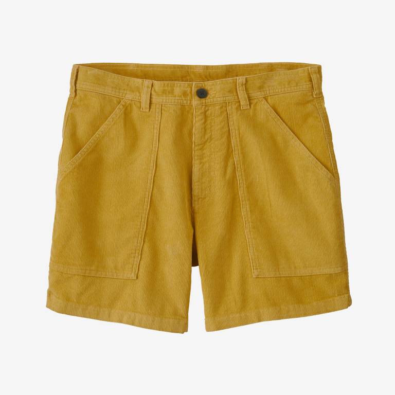 Bermudas Patagonia Organic Algodon Corduroy Utility - 6" Hombre Amarillos | ZxtyXVwU