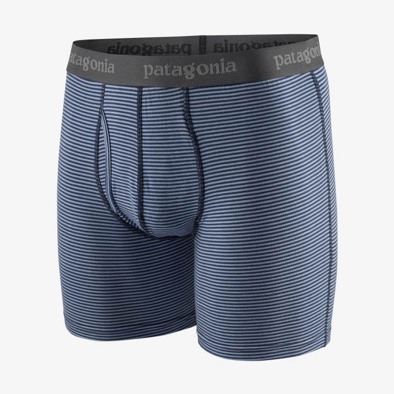 Bragas Patagonia Essential Boxer - 6" Hombre Stripes/Navy | Eg3bEmHp