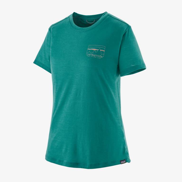 Camisas Patagonia CapileneÂ® Cool Merino Estampados Mujer Verdes | 4gpKYSgj