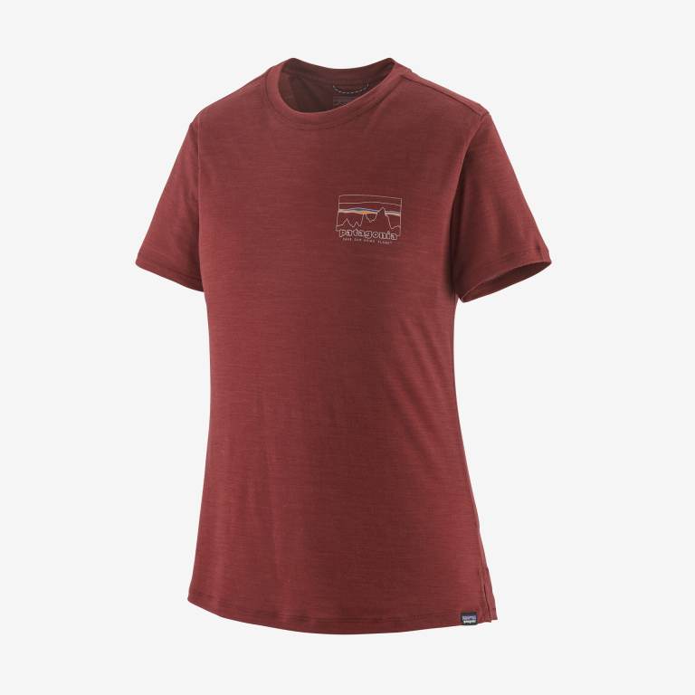 Camisas Patagonia CapileneÂ® Cool Merino Estampados Mujer Rojos | hUS3qi3E