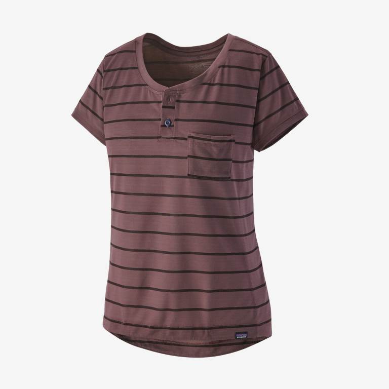 Camisas Patagonia CapileneÂ® Cool Trail Henley Mujer Stripes/Brown | 8CFA7tPp