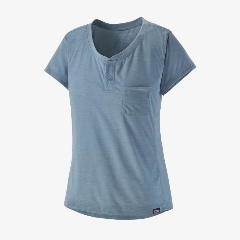 Camisas Patagonia CapileneÂ® Cool Trail Henley Mujer Grises Claro | RHUBXnZq