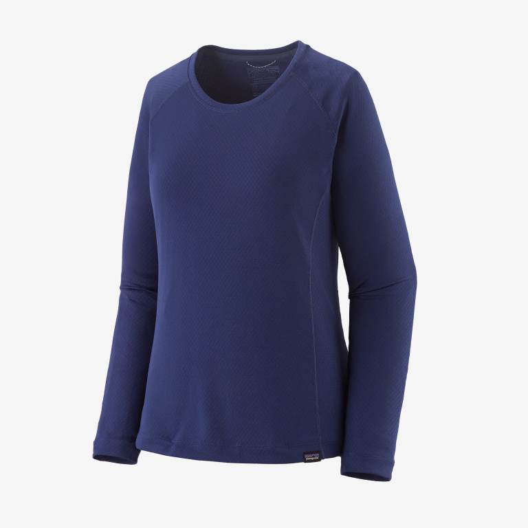 Camisas Patagonia CapileneÂ® Midweight Baselayer Crewneck Mujer Azules | o3gHXpHd