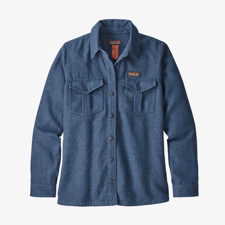 Camisas Patagonia Farrier's Trabajo Mujer Grises Azules | gbtHkfRe