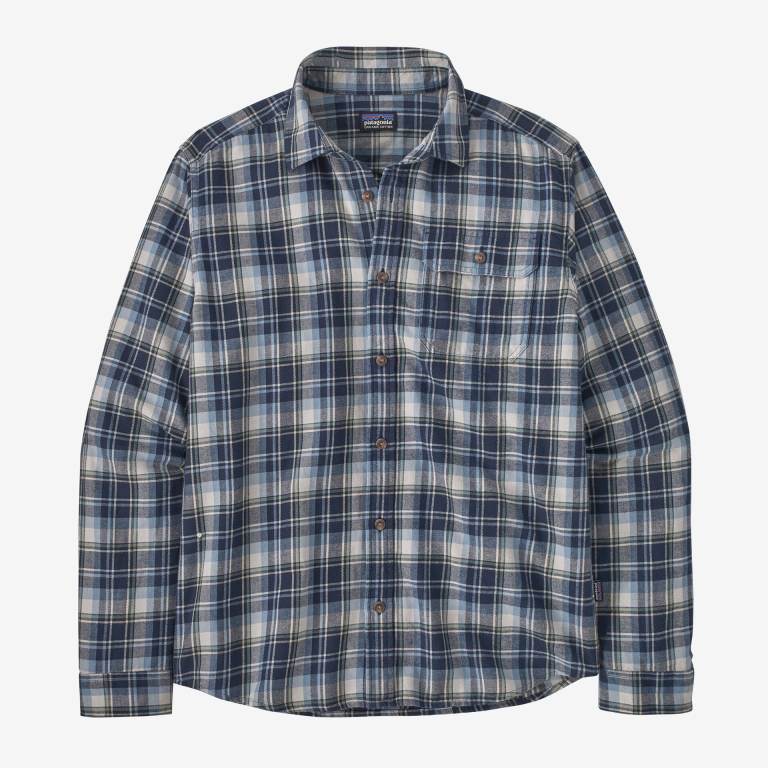 Camisas Patagonia Long-Sleeved Algodon in Conversion Fjord Flannel Hombre Azul Marino | 60Jn3D3j