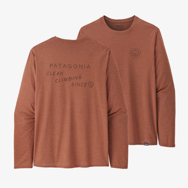 Camisas Patagonia Long-Sleeved CapileneÂ® Cool Daily Estampados Hombre Marrom | 8N5GNLBC